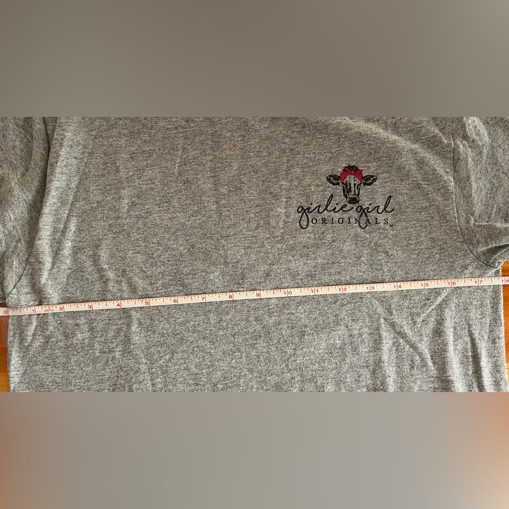 Girlie Girl Original “Crazy Heifer” Grey Short Sleeve Graphic T-Shirt - Picture 7 of 7
